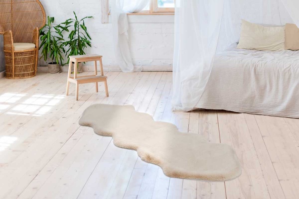 Килим Kayoom Rabbit Double Sheepskin cream 60 см x 180 см 