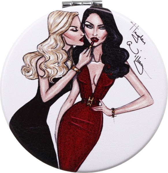 Зеркало карманное косметическое Лідер Канц Модница круглое 6 вариантов в ассортименте 