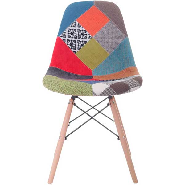 Стул Style patchwork натуральный/разноцветный