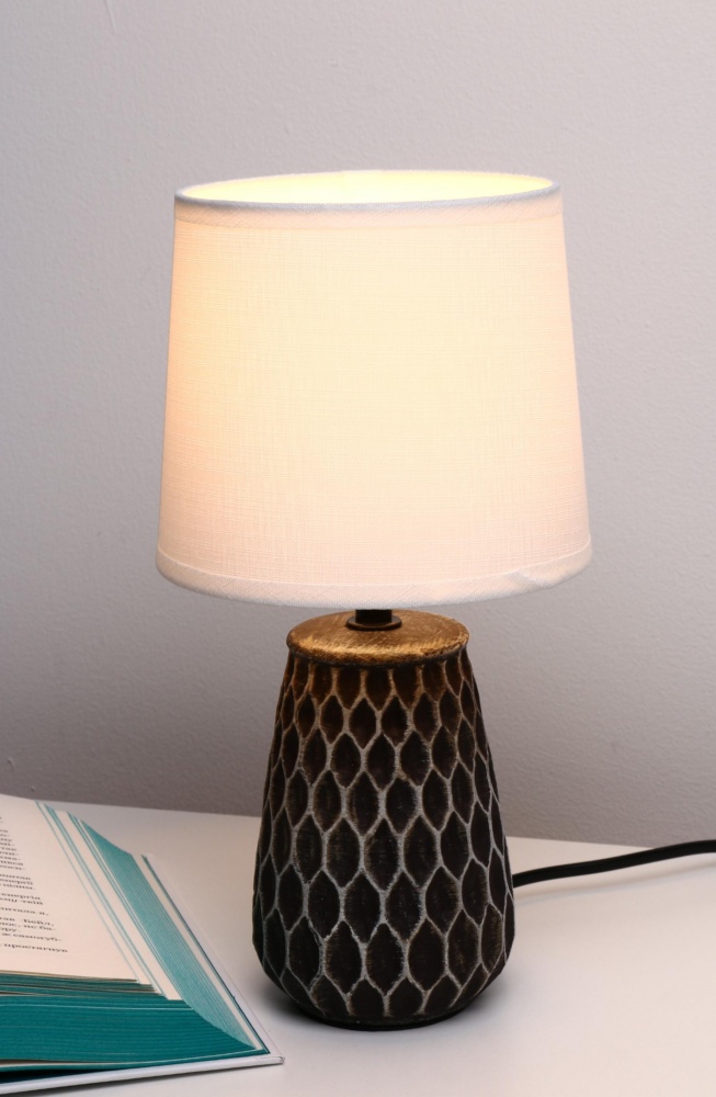 Настольная лампа Sensio 1x40 Вт E14 черный ALT-T-D4497SD