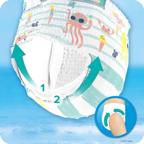 Підгузки-трусики для плавання Pampers Splashers Junior р. 5-6 (12-17 кг) 10 шт./уп.