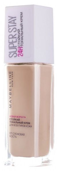 Тональный крем Maybelline New York Superstay 24H 07 Слоновая кость 30 мл