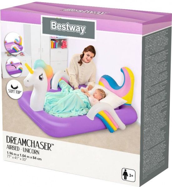 Матрас надувной Bestway Единорог 196х104х84 см 196х104 см разноцветный