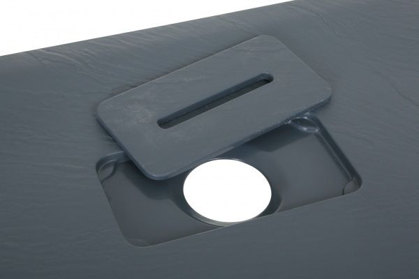 Поддон душевой ScandiSPA NARVIK из искусственного мрамора 900х900x40 мм квадратный серый