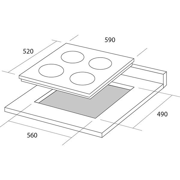 Варильна поверхня індукційна Pyramida IFEA 640 B/R