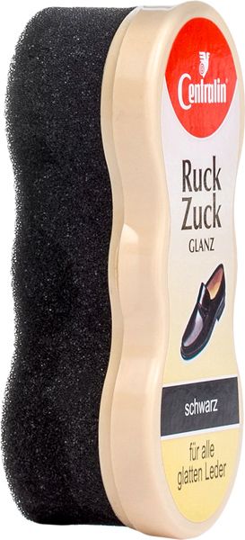 Губка-блиск для взуття Centralin стандарт Ruck Zuck Glanz чорний