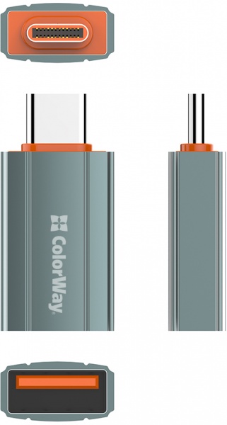 Перехідник ColorWay USB-A toType-C (CW-AD-AC) сріблястий (CW-AD-AC) 