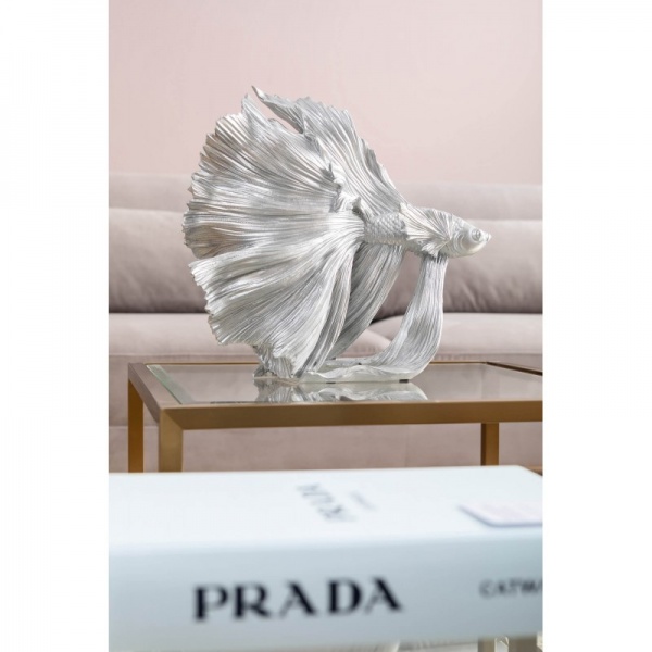 Статуетка Betta Fish Silver 37x34x14 см KARE Design