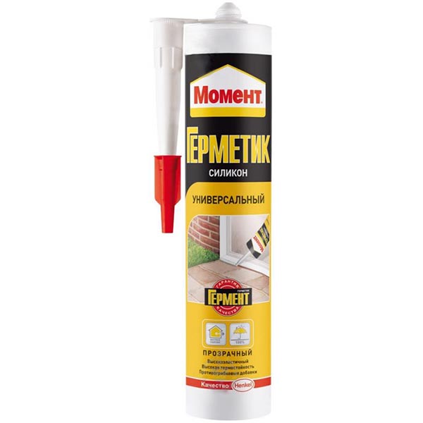 Герметик силіконовий Момент універсальний прозорий 280 мл