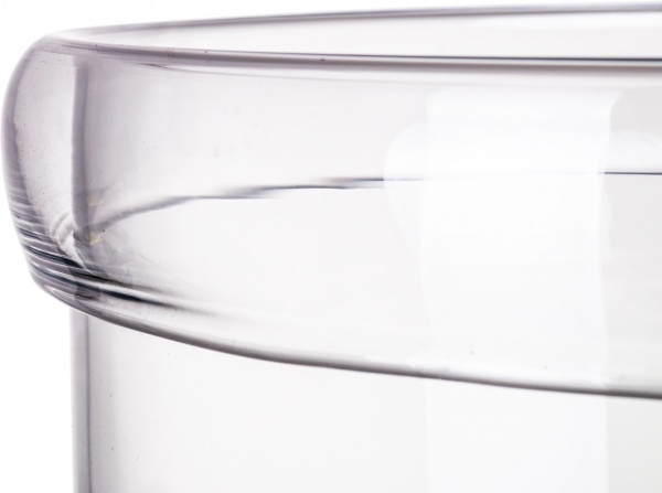 Ваза скляна Wrzesniak Glassworks на ніжці 59 см прозора 