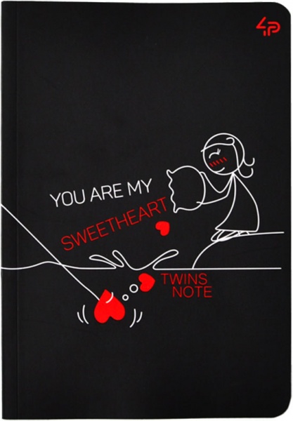 Блокнот Twins series sweetheart А6 40 арк. Profiplan