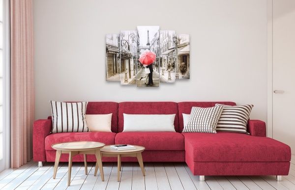 Картина модульная 5 частей Романтика 538 118x80 см Е0085 