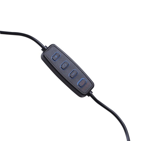 USB-лампа PLATINET LED L6 8W CCT 6000K-4500K-3000K d16 см 8 Вт чорно-білий 