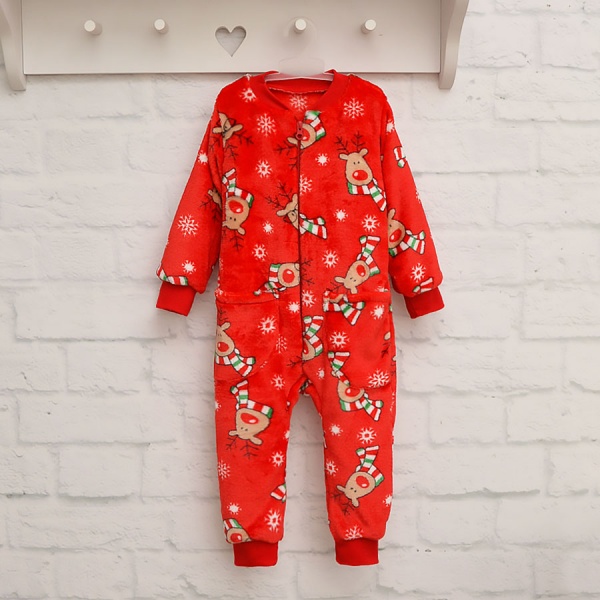 Ромпер унисекс Blanka Новогодний р.92 красный 110072 