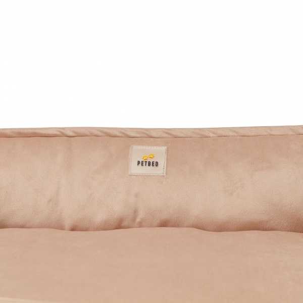 Лежак PETBED Velor Комфорт L 90x60x25 см бежевый