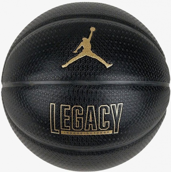 Баскетбольний м'яч Jordan LEGACY 2.0 8P DEFLATED J.100.8253.051.07 р. 7 чорний 