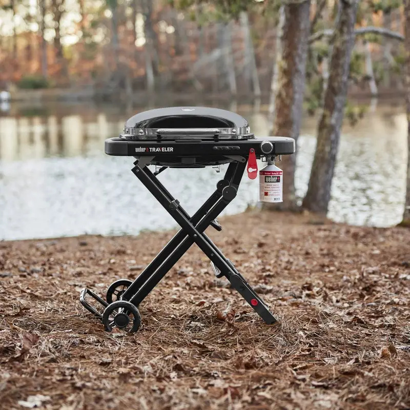 Гриль газовий Weber Traveler Compact Portable, чорний