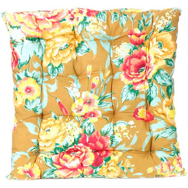 Подушка на стул стеганая 45x45x5 см Indigo