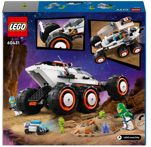 Конструктор LEGO City Космічний дослідницький всюдихід й інопланетне життя 60431