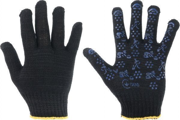 Перчатки 3С Маркет 3D Master-88TВК трикотажные с покрытием ПВХ точка L (9)