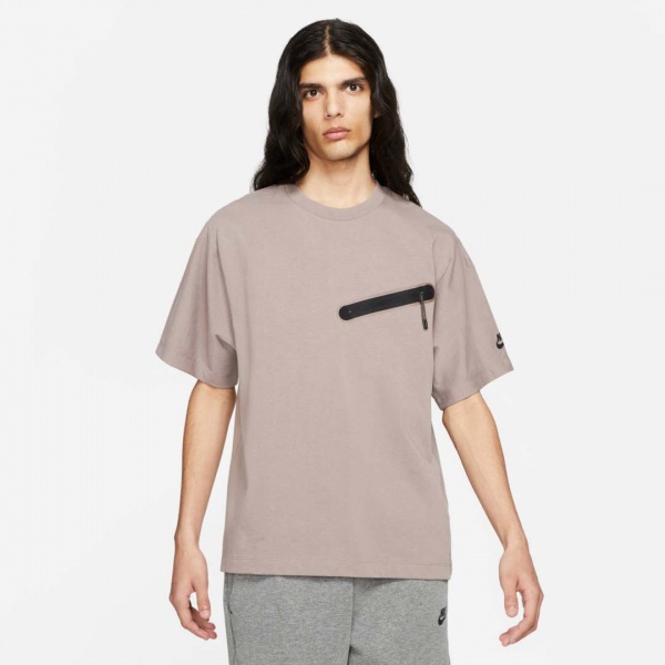 Футболка Nike M NSW PE SS KNIT TOP DA0797-229 р.2XL коричневий