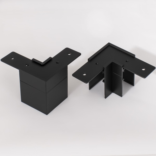 Соединитель угловой Hopfen внешний 001 для шинопровода магнитного черный 395875 