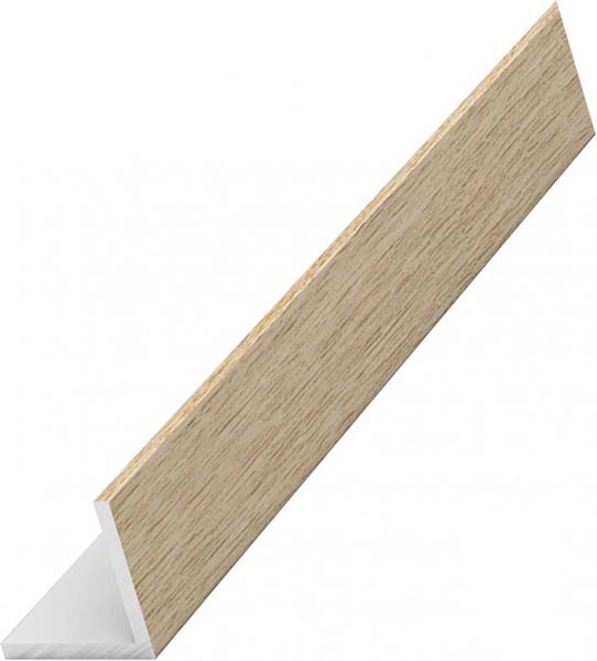 Уголок алюминиевый АЛЮПРО 15x15x1,5 мм 2710 мм с клейкой лентой фиам светлый