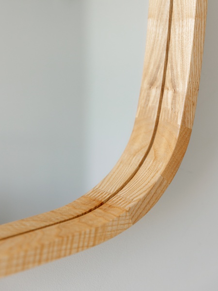 Зеркало настенное Luxury Wood New Art Slim ясень натуральный 600x900 мм 