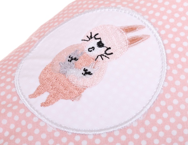 Подушка для кормления Papaella Горошек 30x170 см пудра 