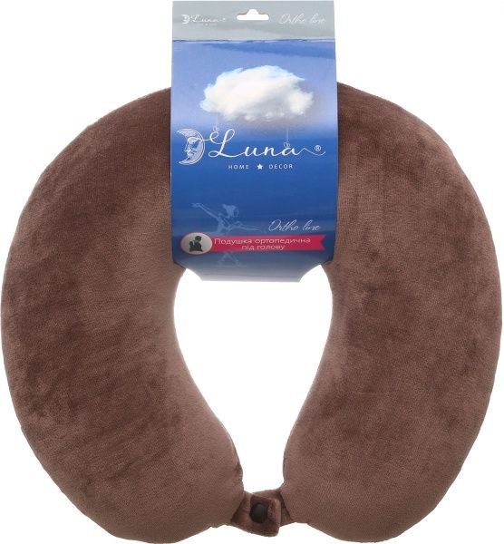 Подушка 30х30х9 см кавова Luna