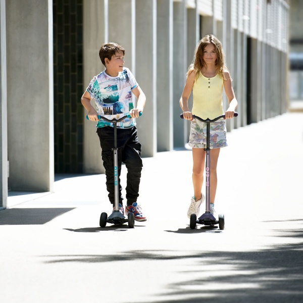 Самокат Micro Maxi PRO Deluxe аква серый MMD088 