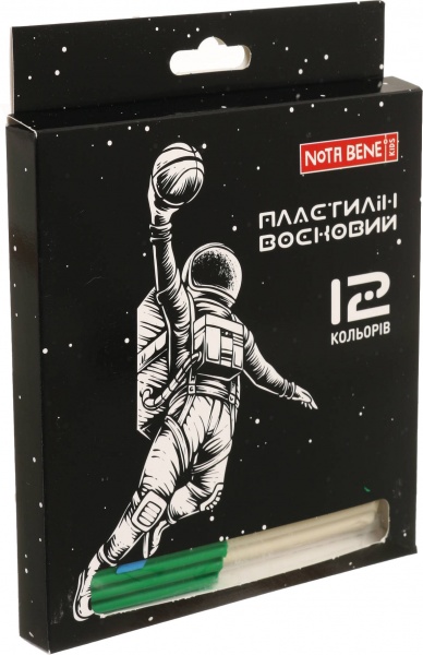 Пластилин восковый Space 12 цветов Nota Bene