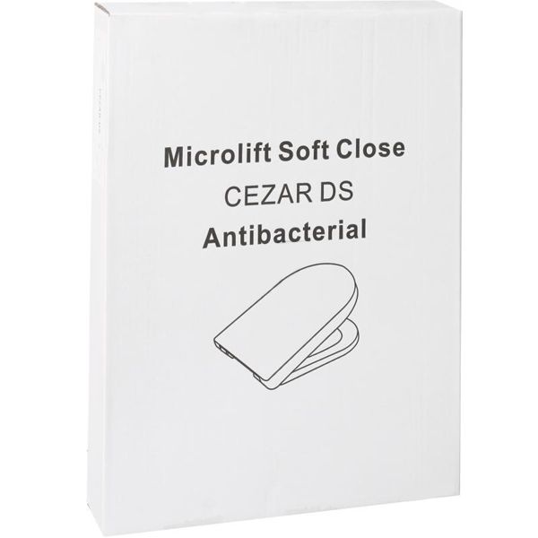 Сиденье для унитаза Klechinowska Cezar-DS soft-close белое