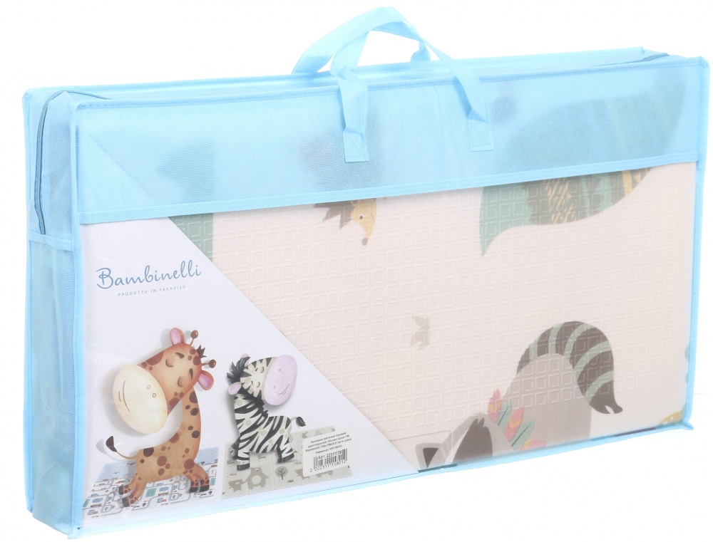 Игровой коврик Bambinelli двухсторонний Лесная сказка 150х196х0,8 см в сумке HSP1286103