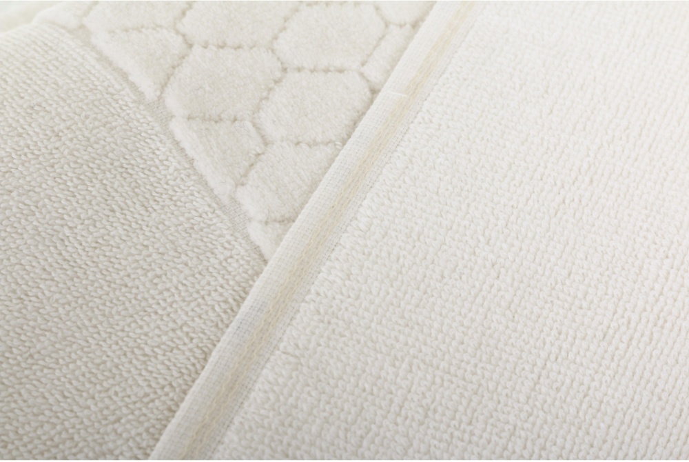 Рушник махровий VELOUR CELLS 33x50 см айворі La Nuit