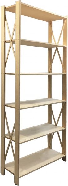 Этажерка СПМК №579 Прованс 6-уровневая 1910x780x400 мм береза