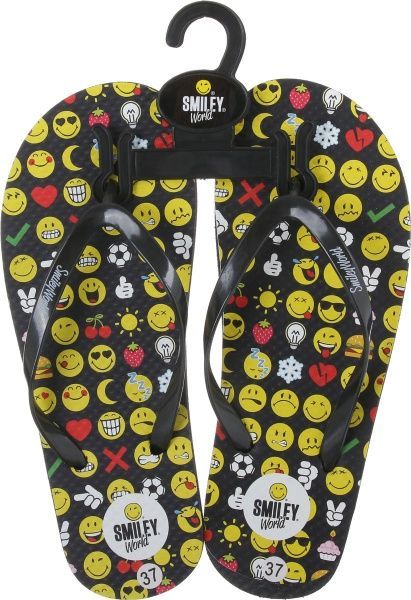 Шлепанцы Funny emoticon р. 37 черный