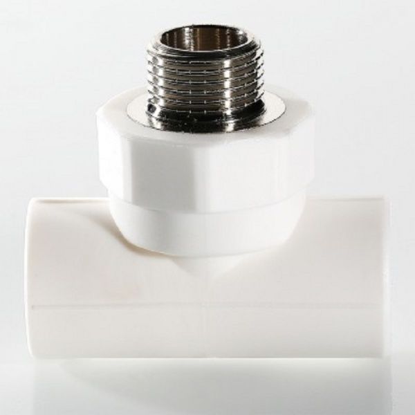 Тройник Valtec PPR з переходом на наружную резьбу 32х1