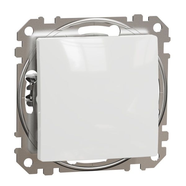 Переключатель проходной одноклавишный Schneider Electric Sedna Design без подсветки 10 А 250В белый SDD111106