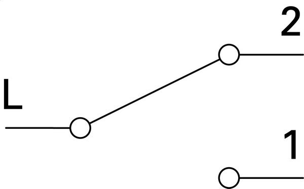 Вимикач прохідний одноклавішний TEM Logiq без підсвітки титан SQ60TIXO-U