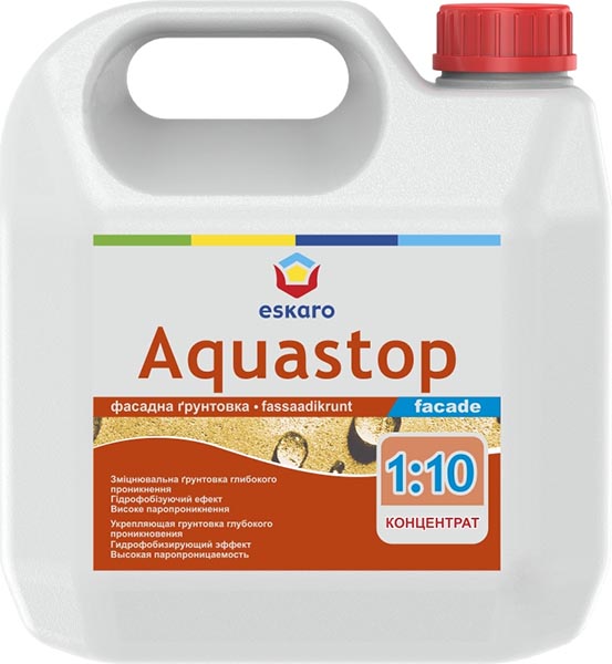 Ґрунтовка глибокопроникна Eskaro AQUASTOP FACADE 50 3 л