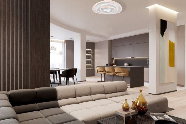 Світильник світлодіодний Accento lighting Ellipses з пультом ДК 90 Вт білий 3000-6000 К 