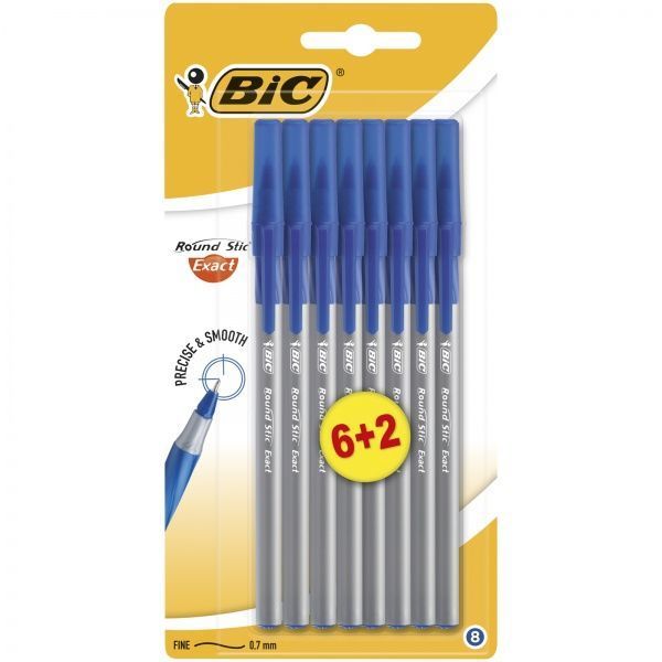 Ручка шариковая BIC 6+2 шт. 