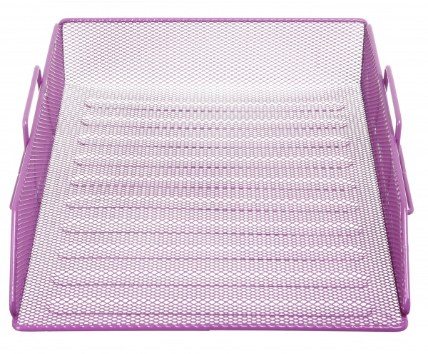 Лоток для паперів горизонтальний метал 26,5х33,5х7,8 см фіолетовий Nota Bene