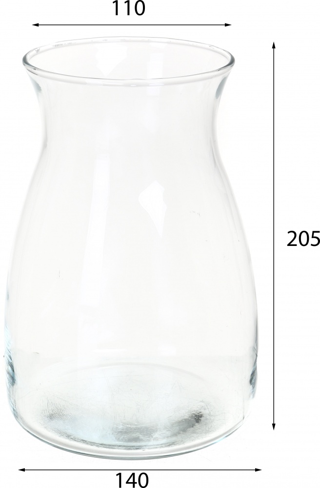 Ваза стеклянная Trend Glass Signe 20 см