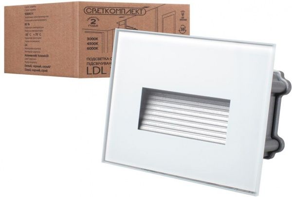 Підсвітка для сходів та фасаду Светкомплект LDL12 LED 3 Вт білий 