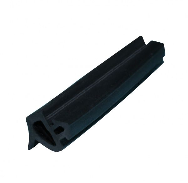Уплотнитель в паз фигурный резиновый Киевгума К004 (EPDM) 1 м черный 