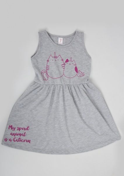 Сарафан для девочек Roksana Active р.98/104 серый №0019/12141 