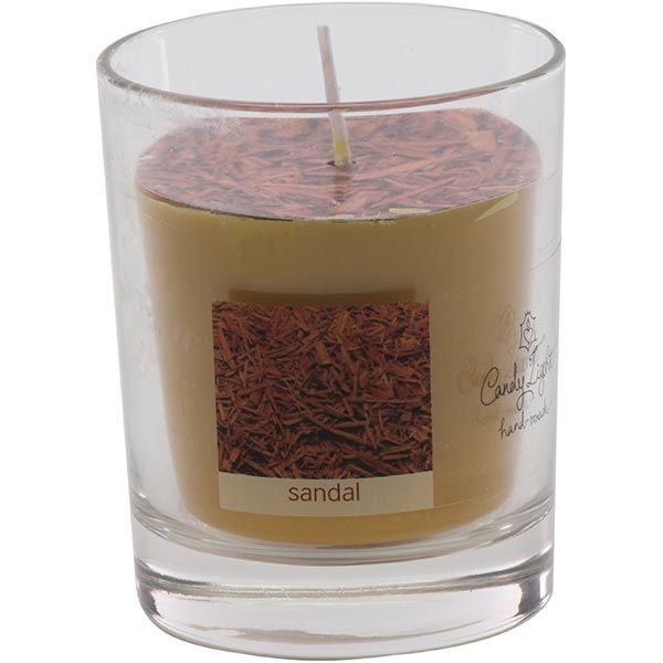 Арома-свічка AG у склянці сандал 80 мм