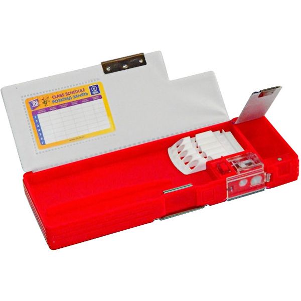 Пенал школьный с точилкой Fire Wheels CF85958 Cool For School красный